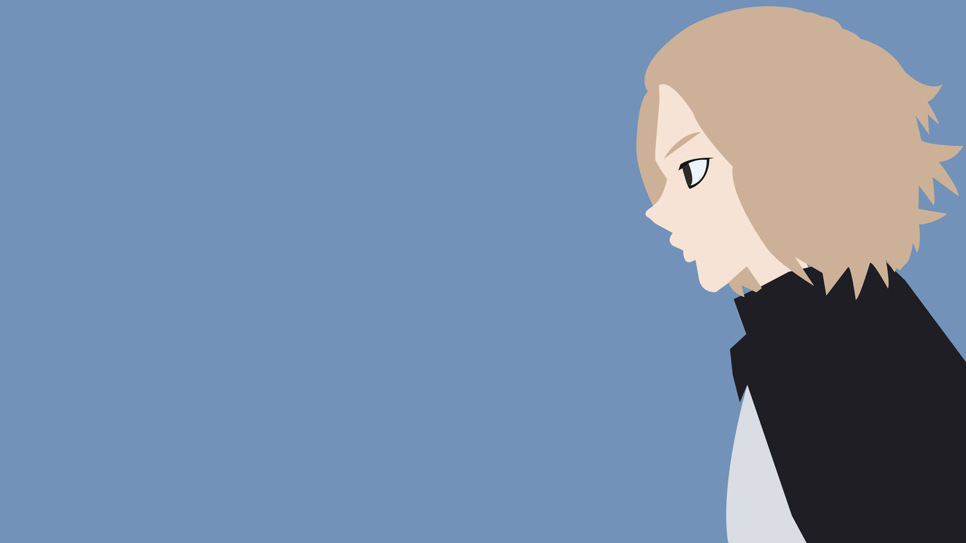 Tokyo Revengers Minimalist Mikey Side View Laptop Background