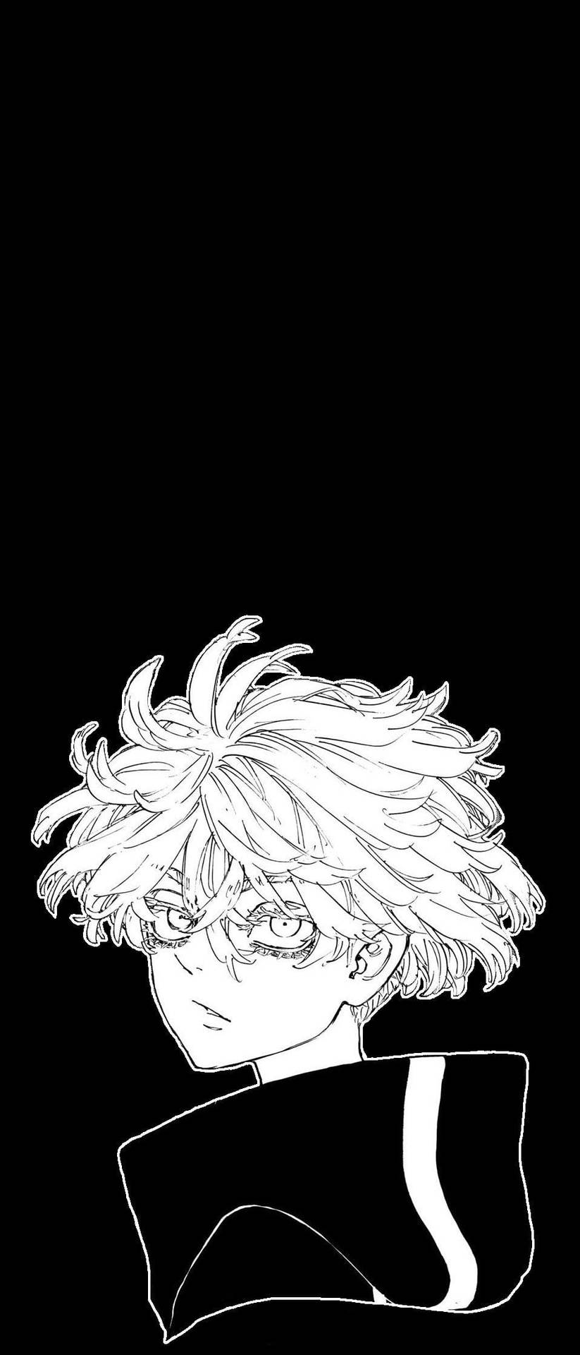 Tokyo Revengers Senju Kawaragi Black And White Pfp Background