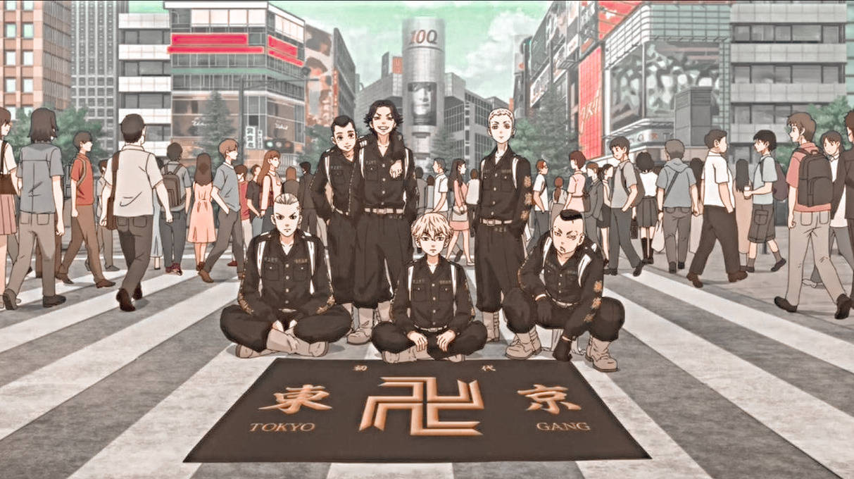 Tokyo Revengers Tokyo Manji Gang In City Laptop