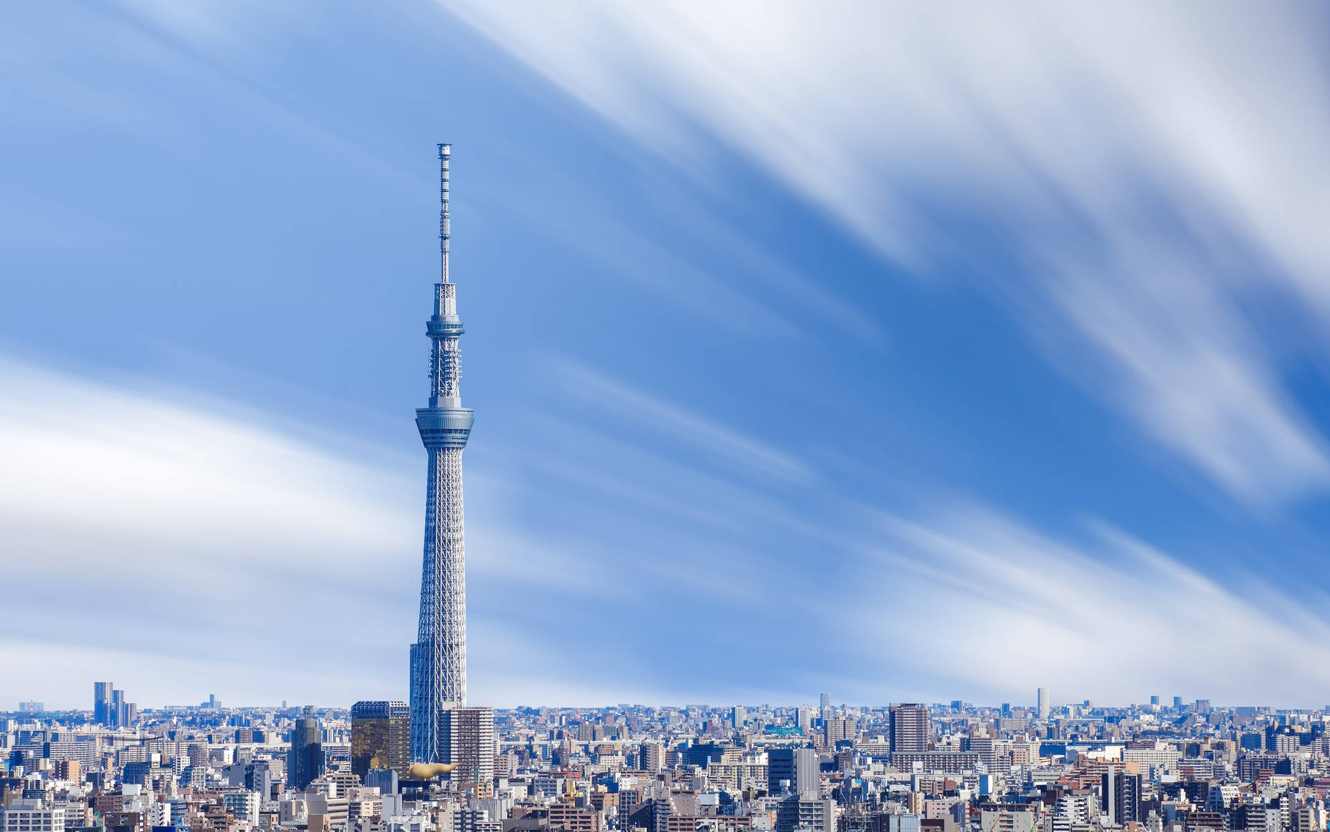 Tokyo Skytree High Rise Radio Tower Background