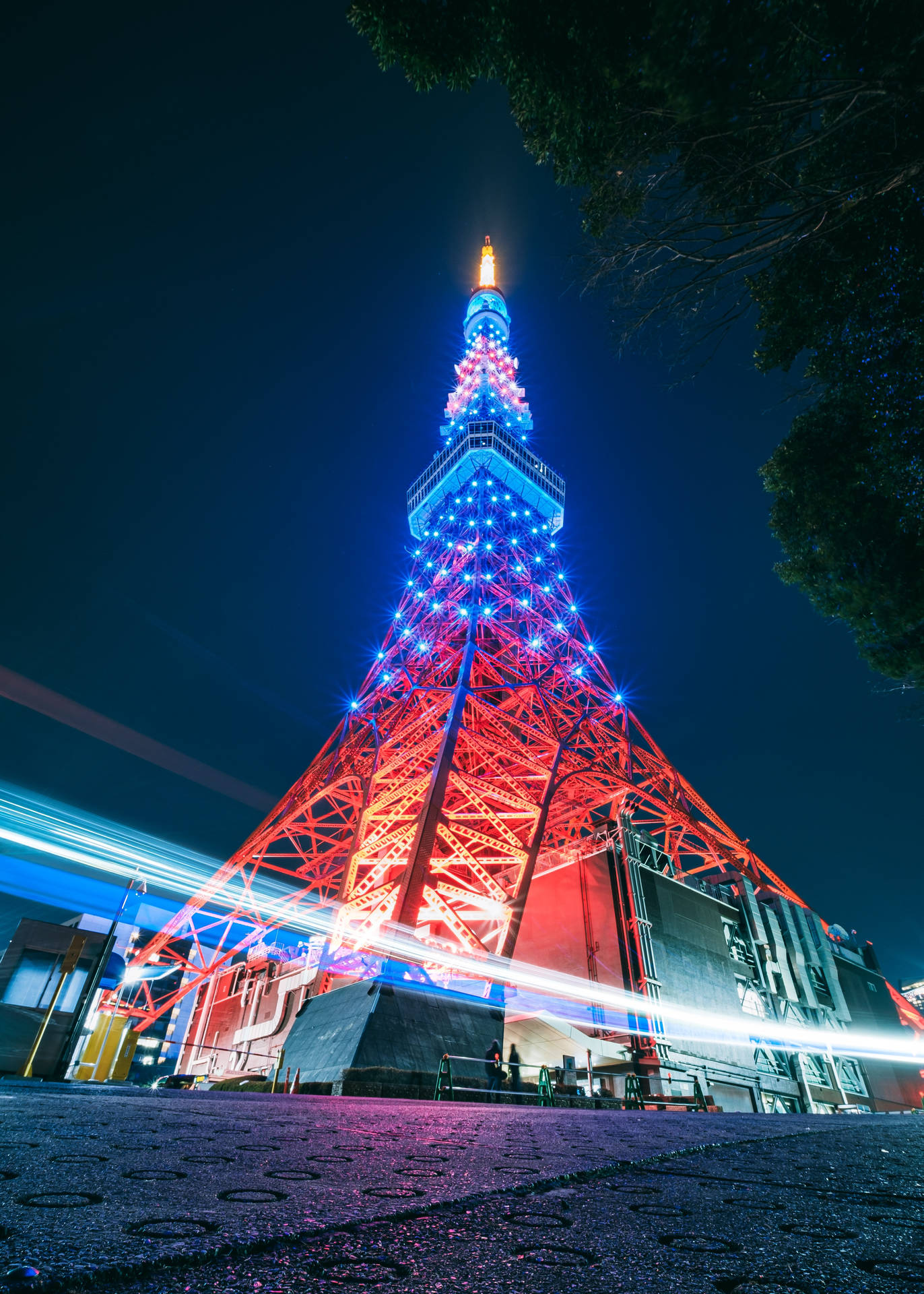 Tokyo Tower Foot Town Background