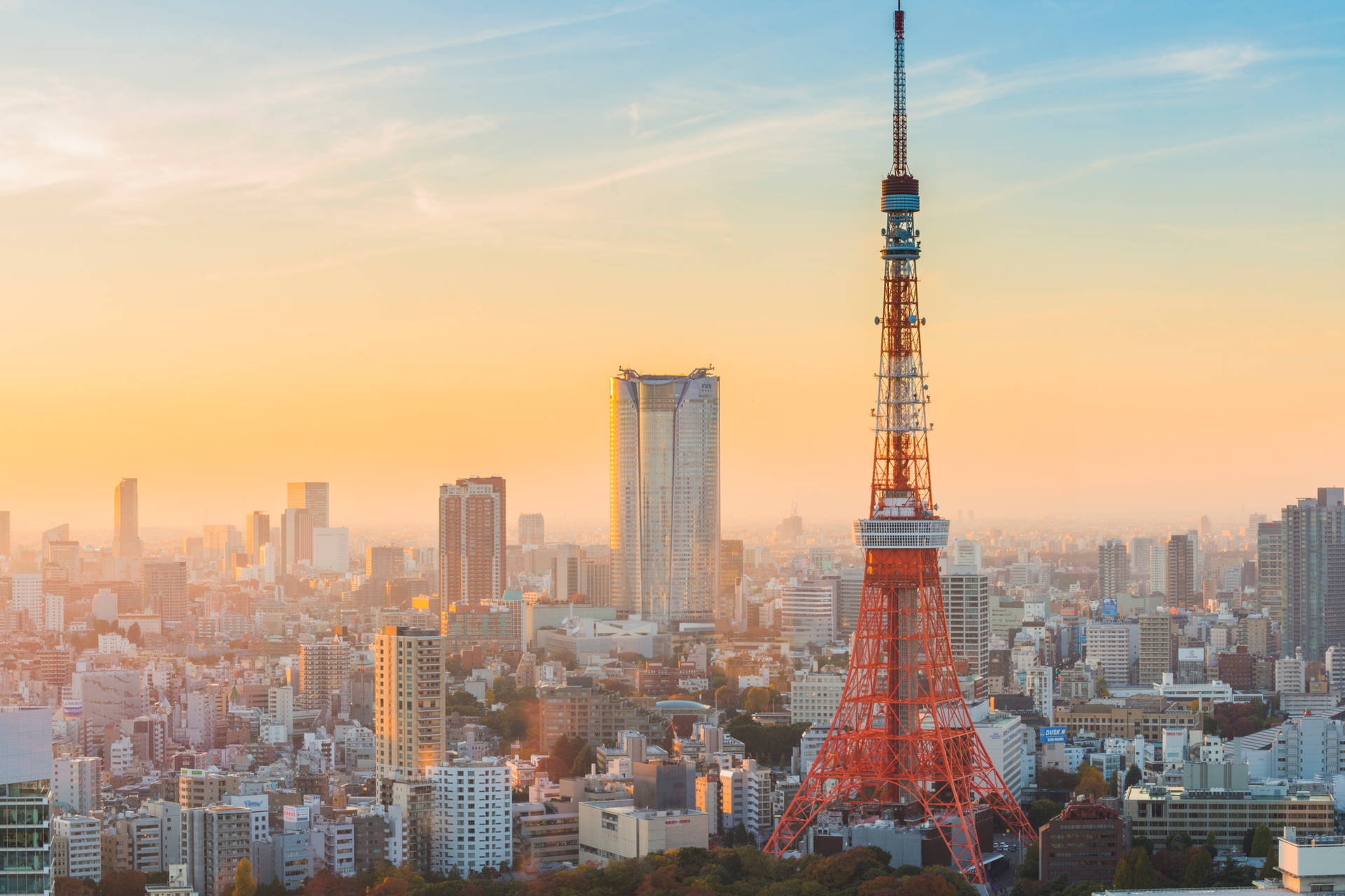 Tokyo Tower In Daytime Background