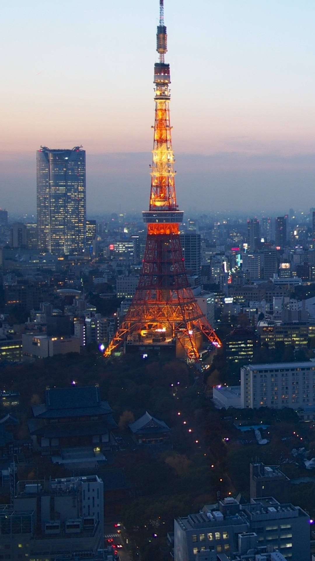 Tokyo Tower Night Sky Top Iphone Hd Background