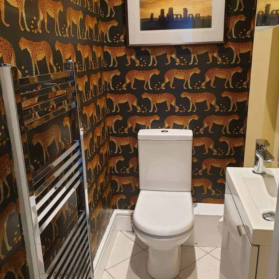 Toliet Wild Jungle Leopard Room