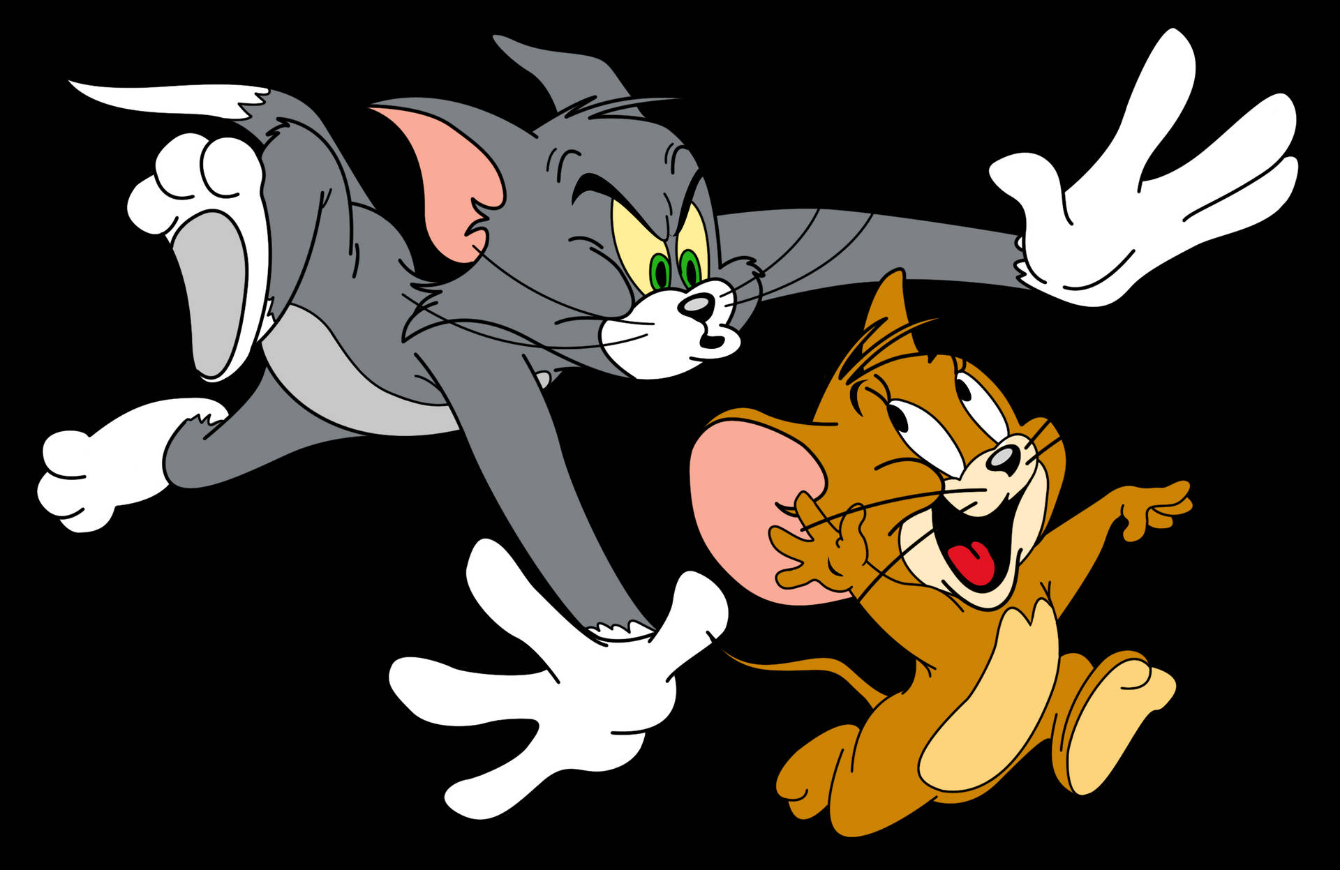 Tom And Jerry Cartoon Chase Down Background