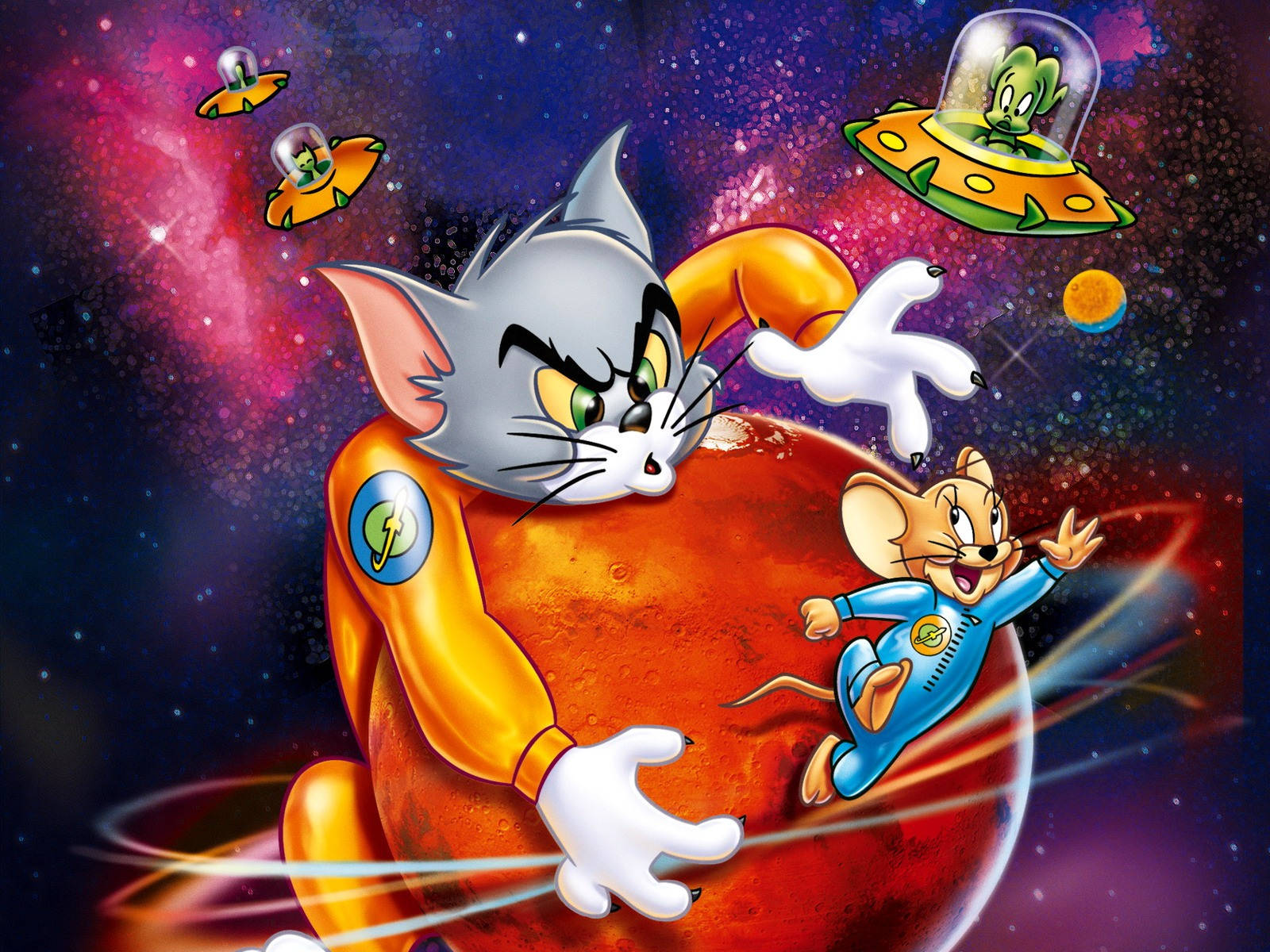 Tom And Jerry Cartoon Planet Mars Background