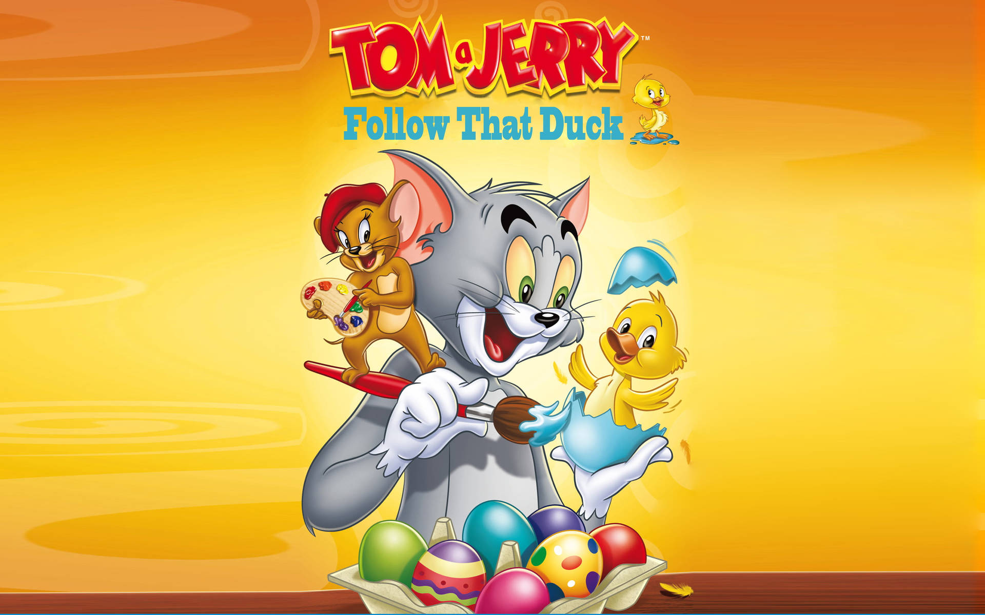 Tom And Jerry Cute Duck Background