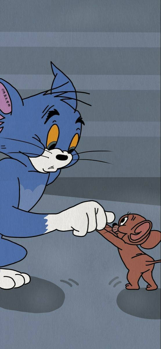 Tom And Jerry Cute Shake Background