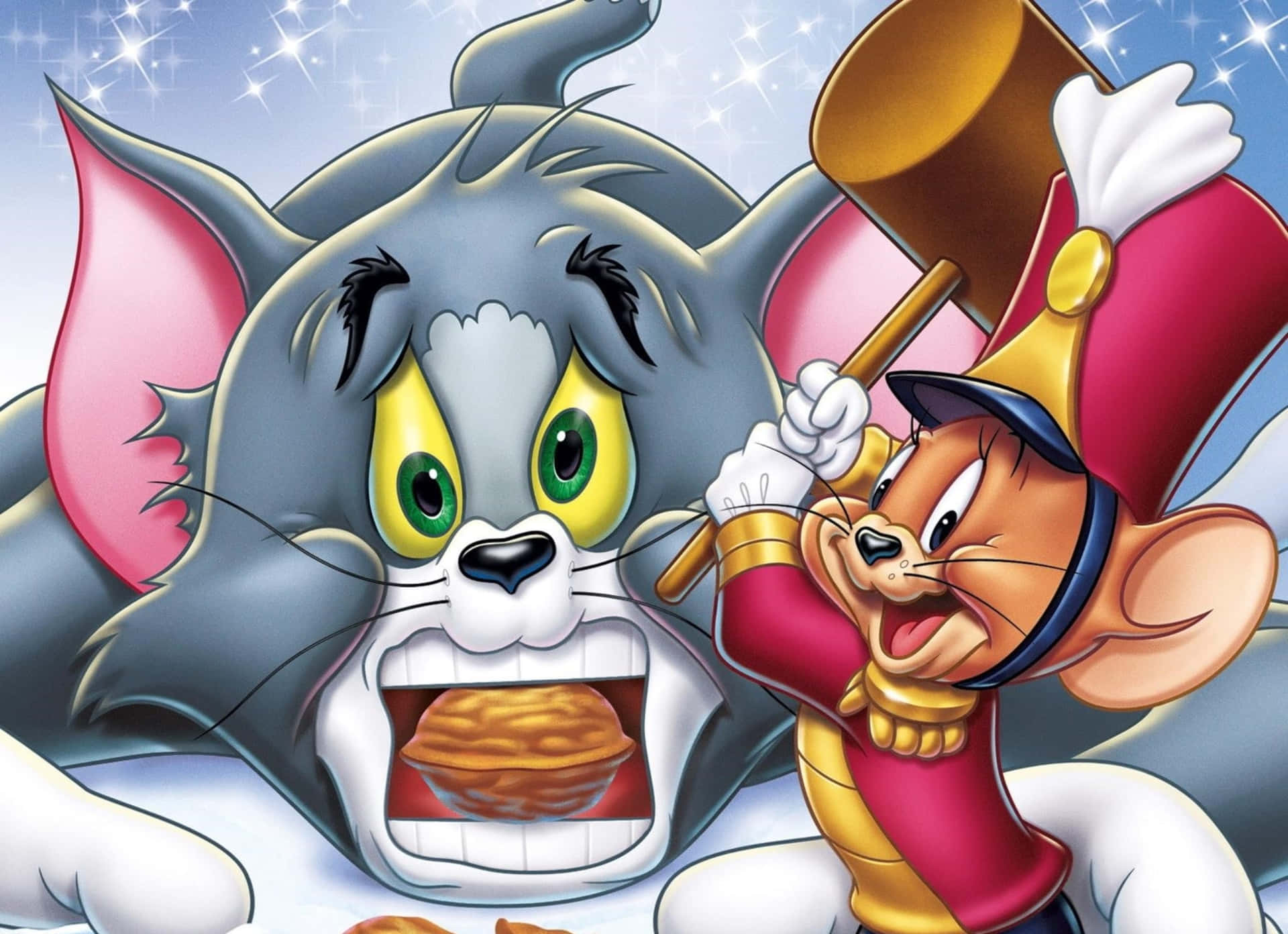 Tom And Jerry Having Fun Background