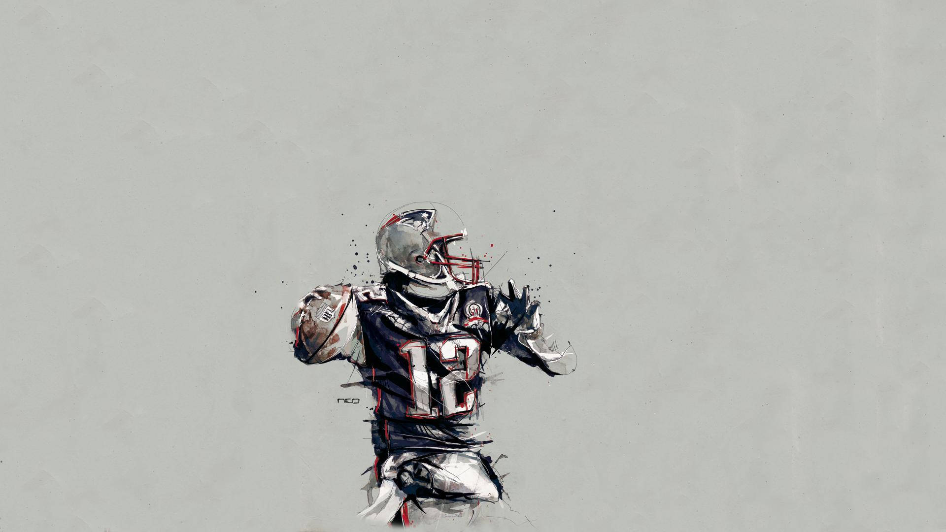 Tom Brady Patriots Abstract Art Hd Background