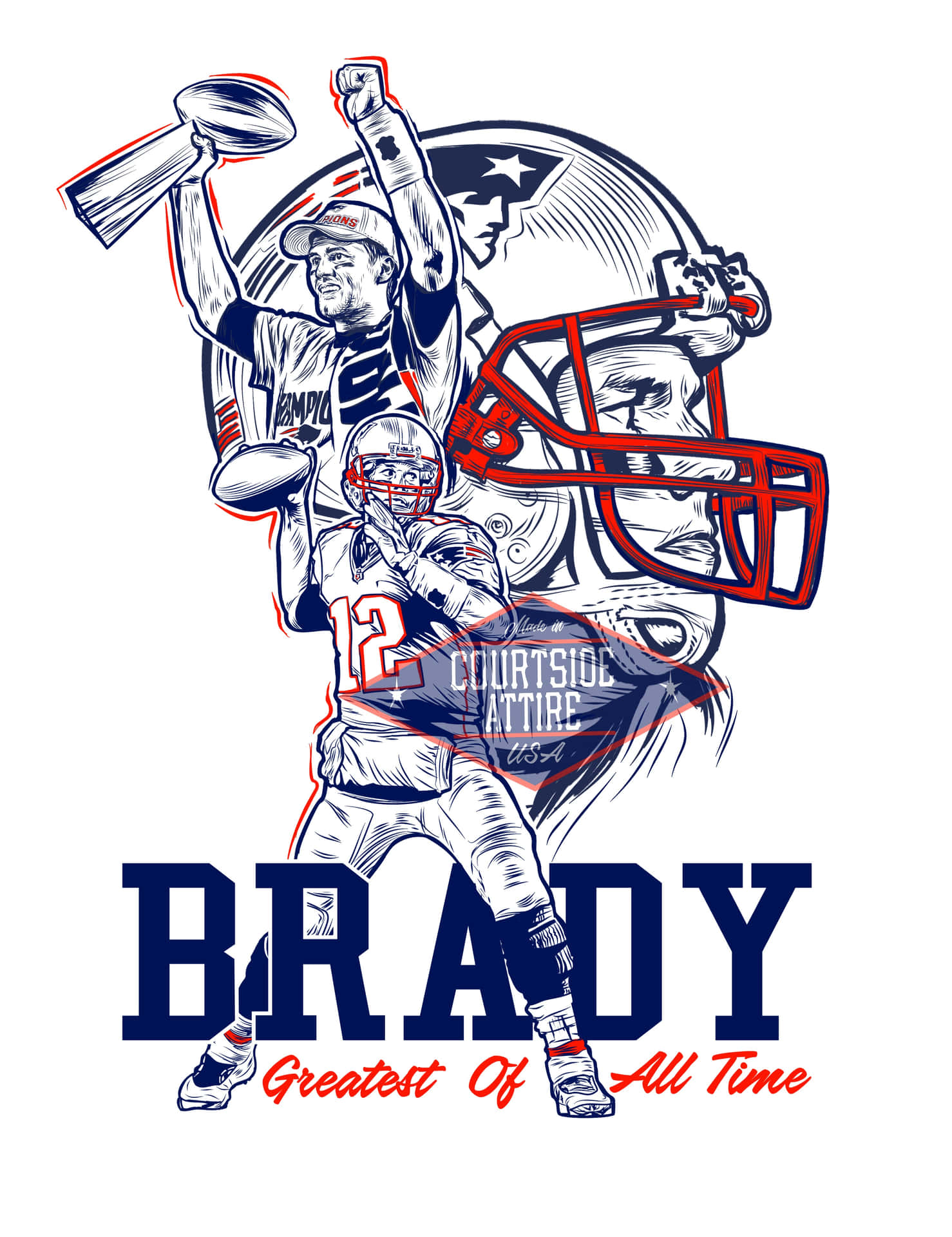 Tom Brady Proclaims Himself The Goat Background