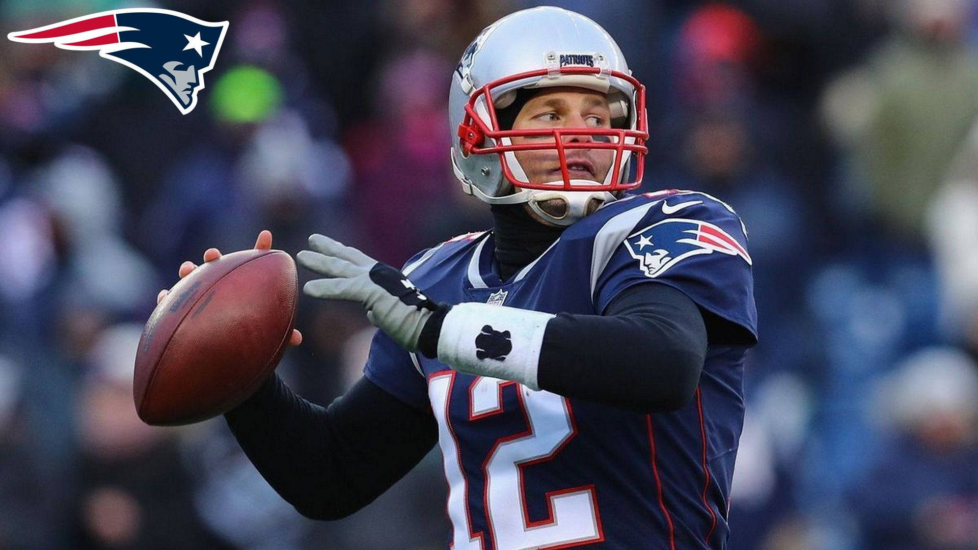 Tom Brady Throwing Posture Background