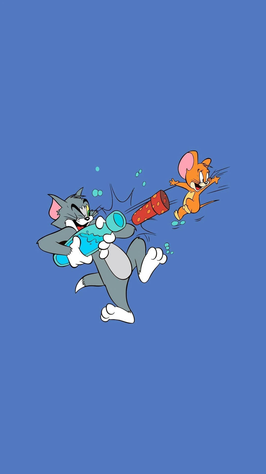 Tom Cat And Jerry Having Fun Background