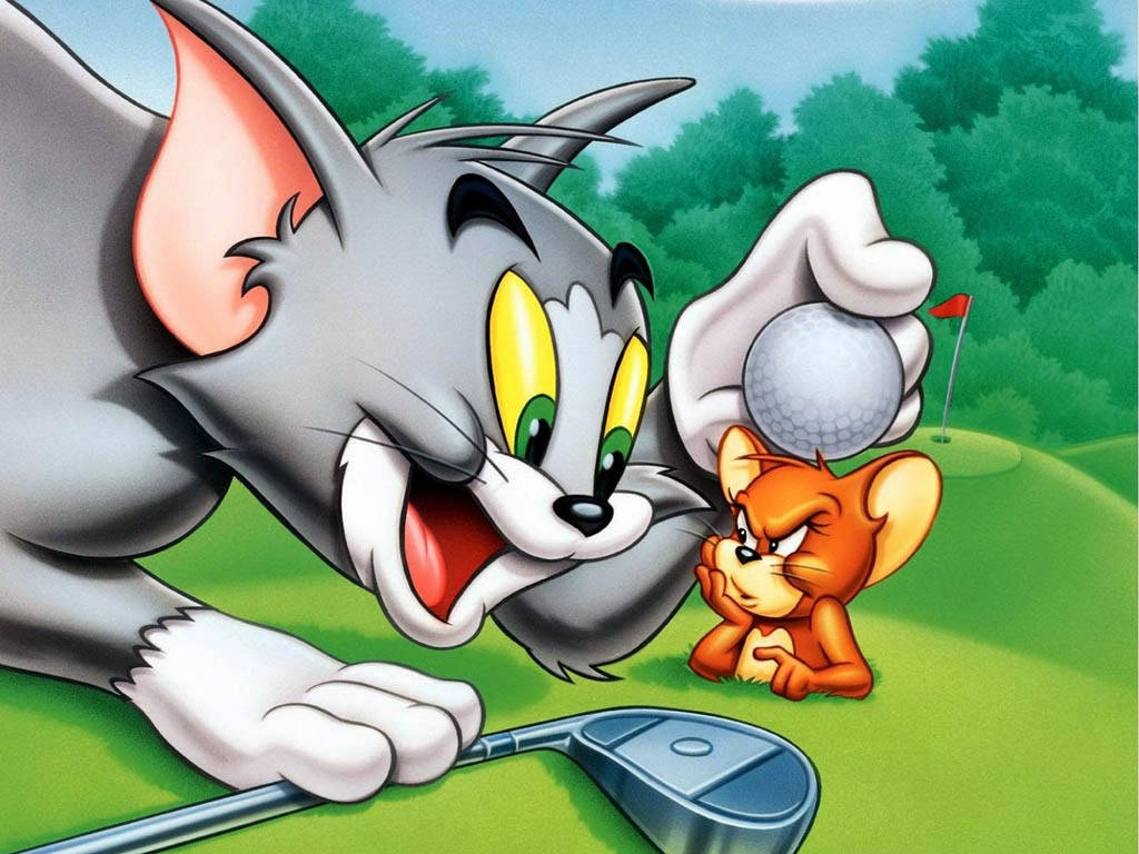 Tom Cat On A Golf Field