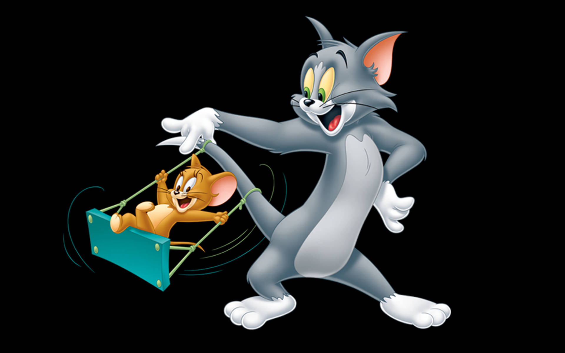 Tom Cat While Swinging Jerry Background