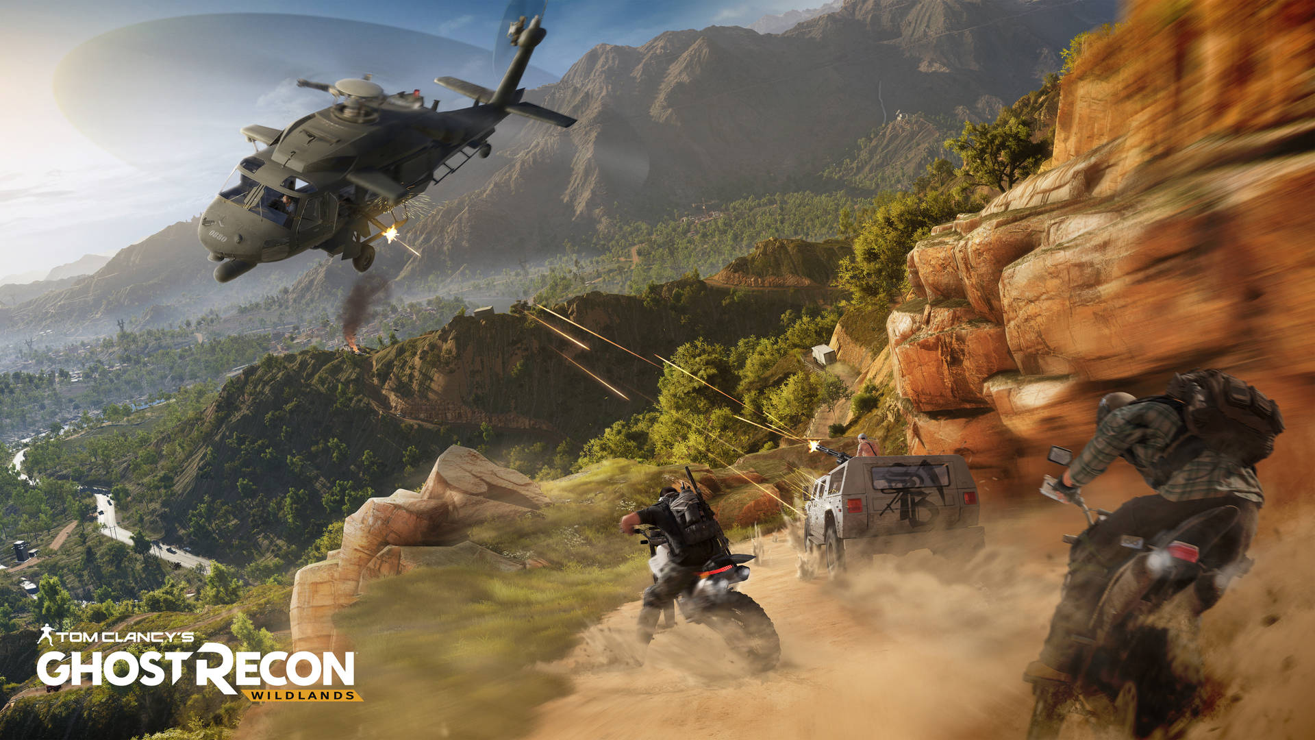 Tom Clancy's Ghost Recon Wildlands Helicopter Shooter Background