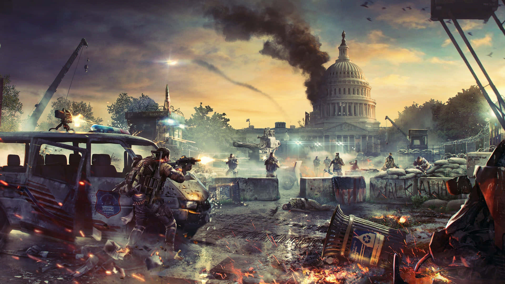Tom Clancys The Division 4k Video Game Background
