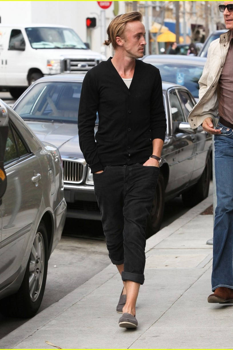 Tom Felton In The Street Mobile