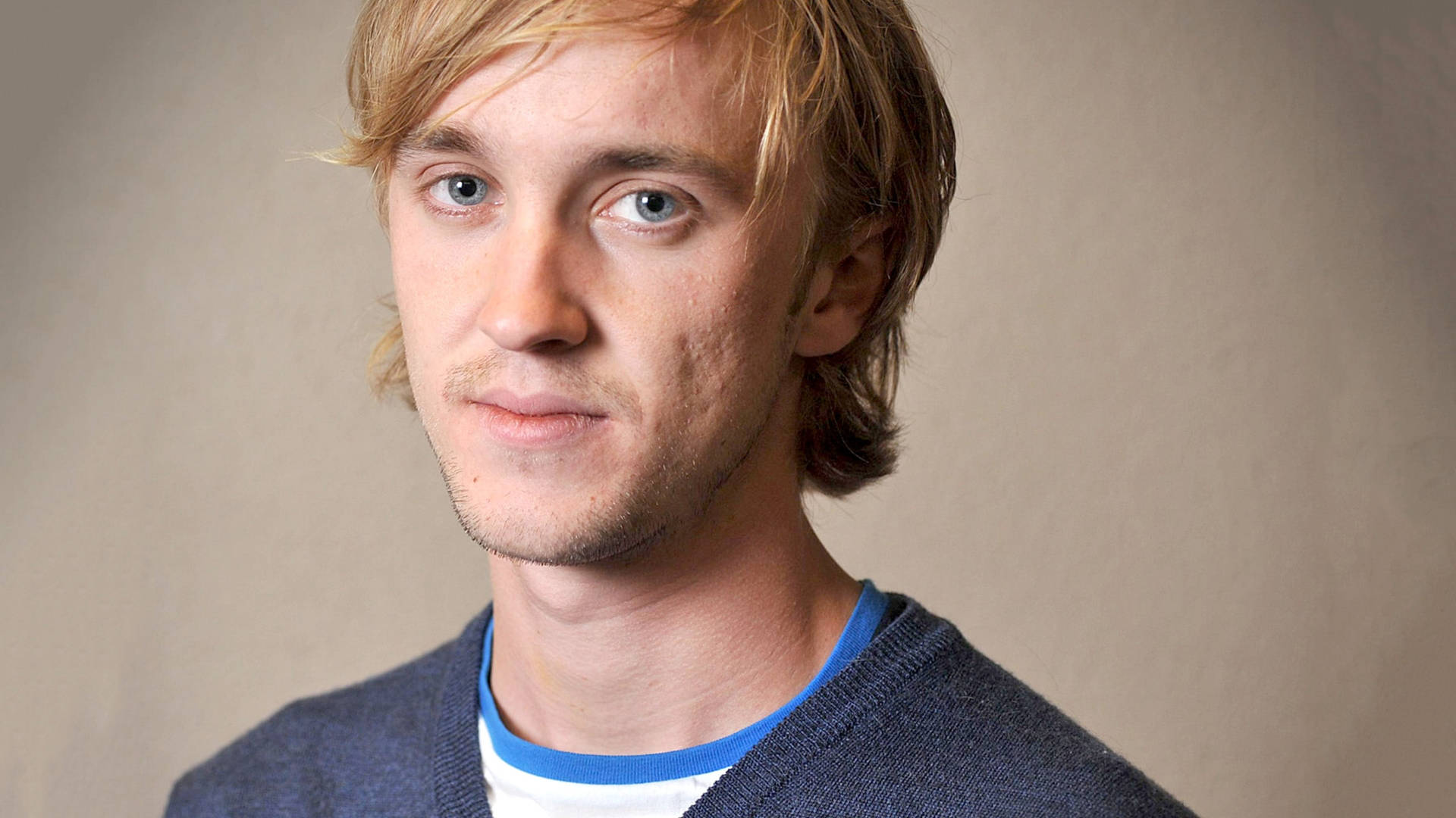Tom Felton With Long Hair Background