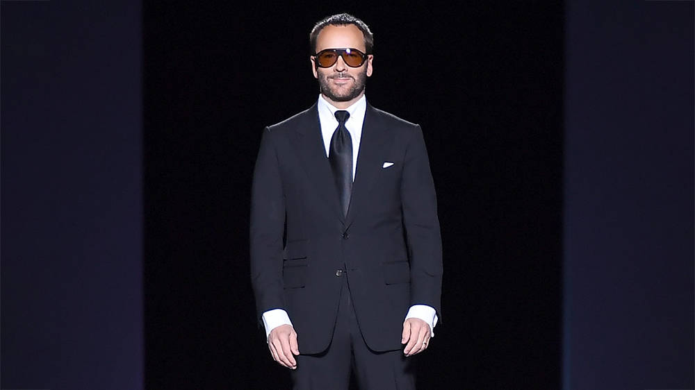 Tom Ford At Catwalk Background