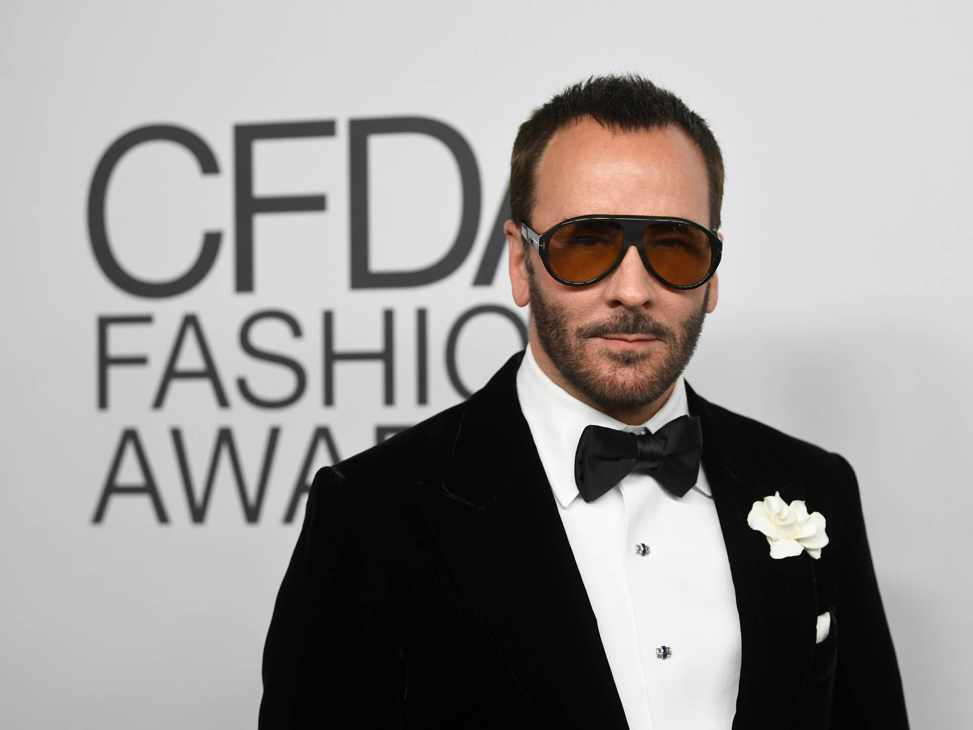 Tom Ford On Cfda Carpet Background