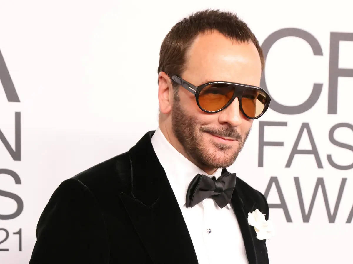 Tom Ford Smiling Background