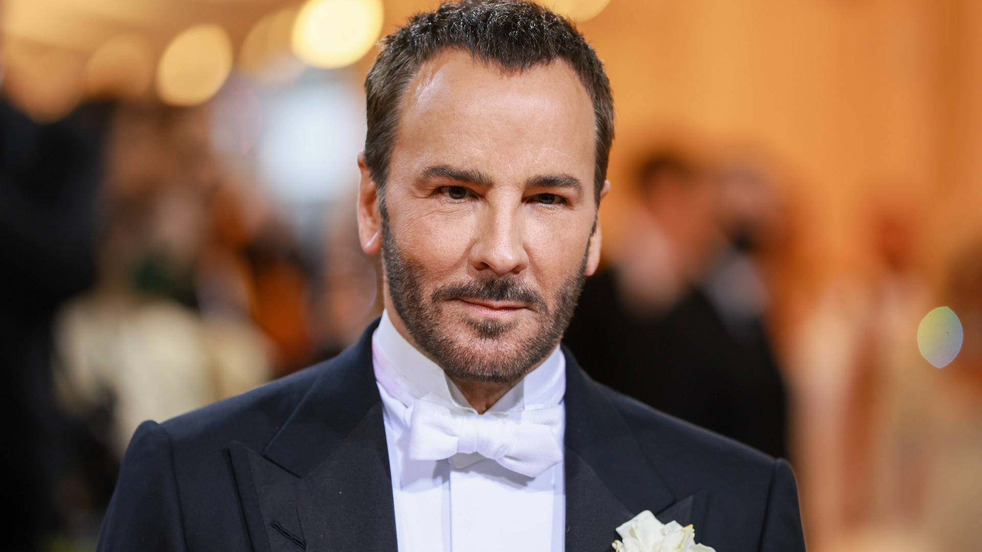 Tom Ford With White Bowtie