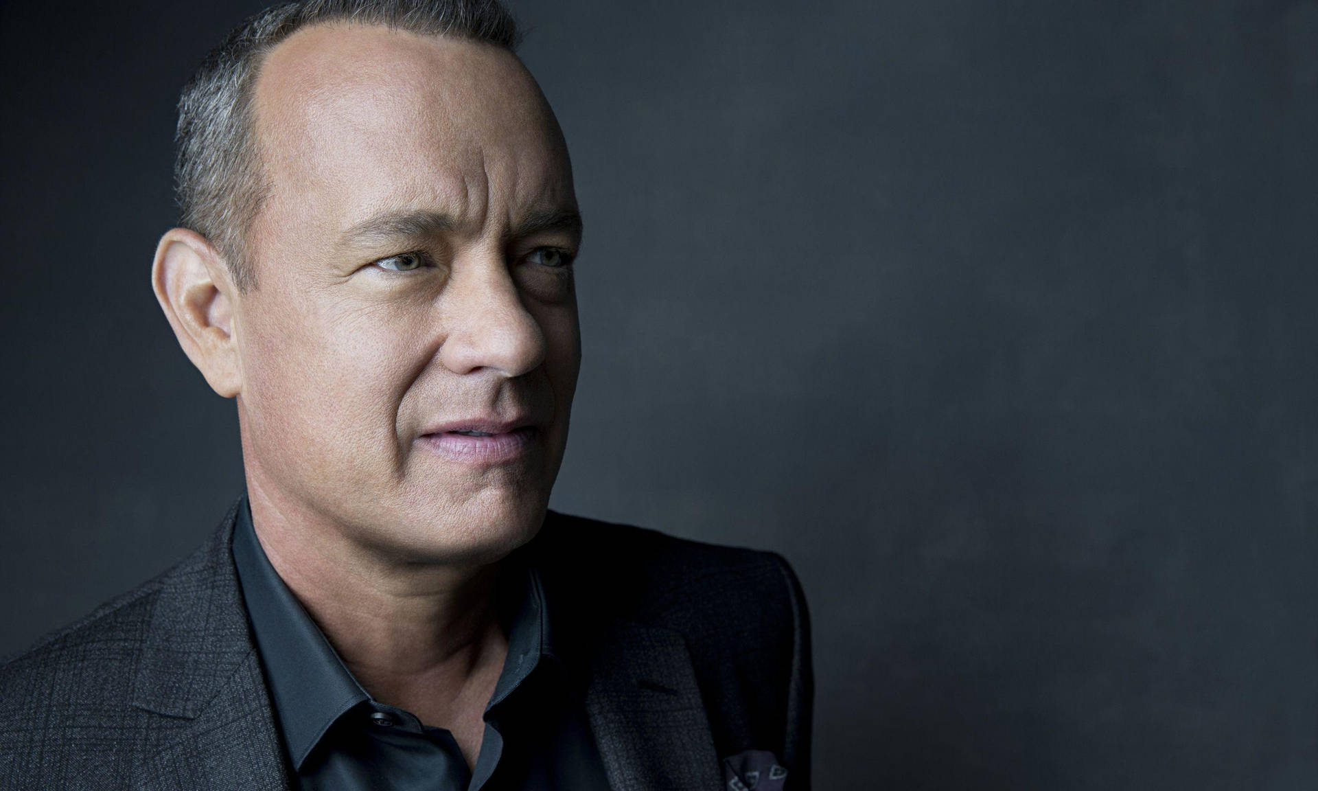 Tom Hanks Graphite Grey Suit Background