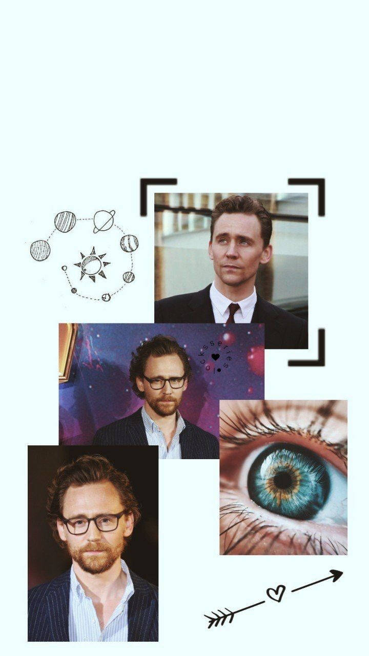 Tom Hiddleston Cute Collage Background