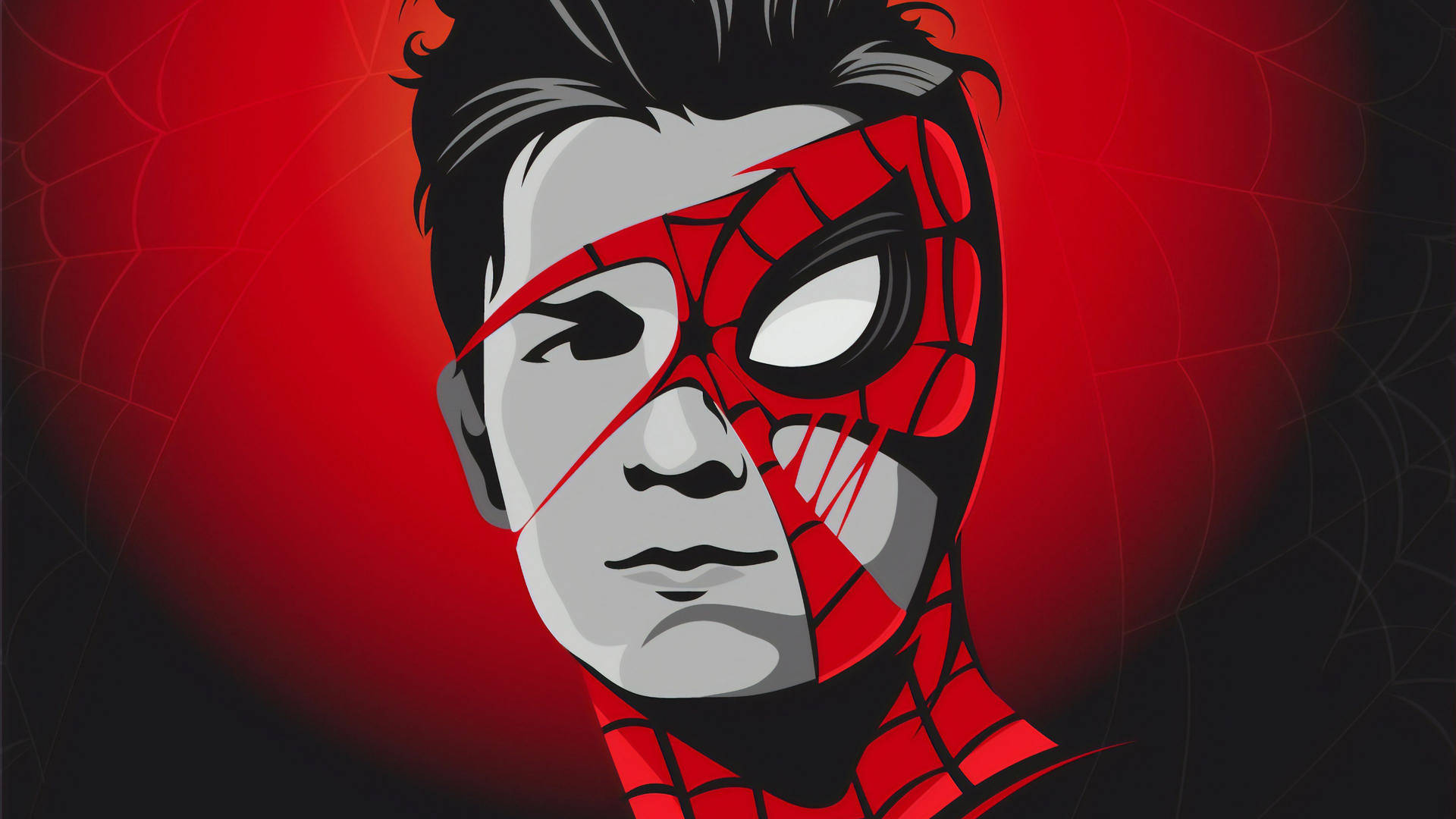 Tom Holland Spider-man Vector Background