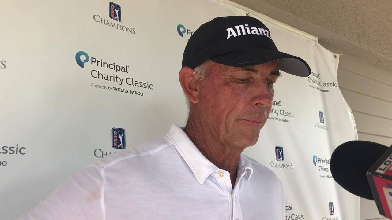 Tom Lehman Being Interviewed Background