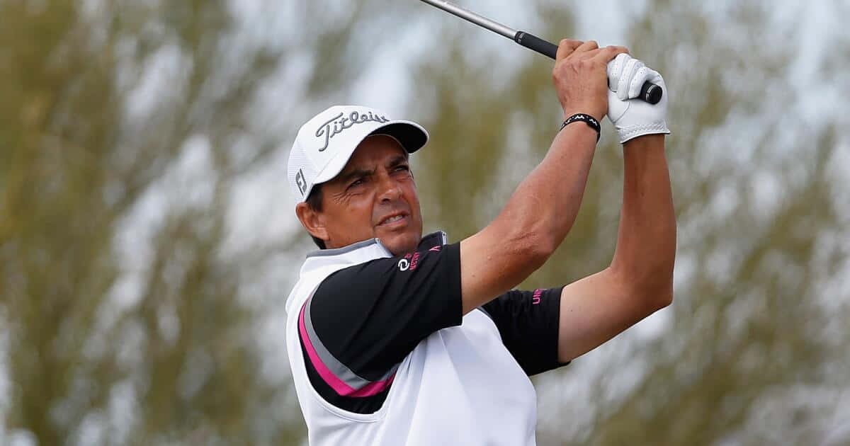 Tom Pernice Jr Golf Swing Finish Background