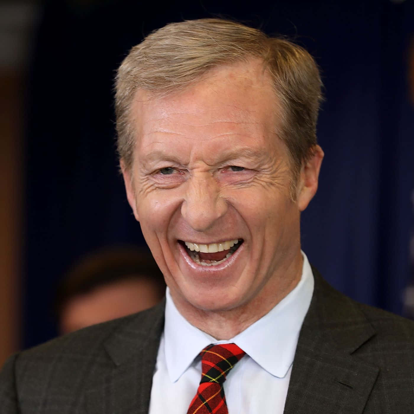 Tom Steyer Laughing Background