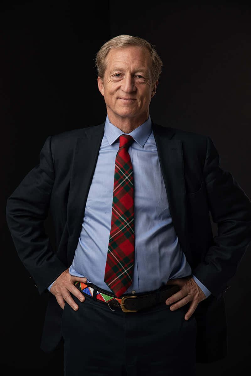 Tom Steyer Power Pose Background
