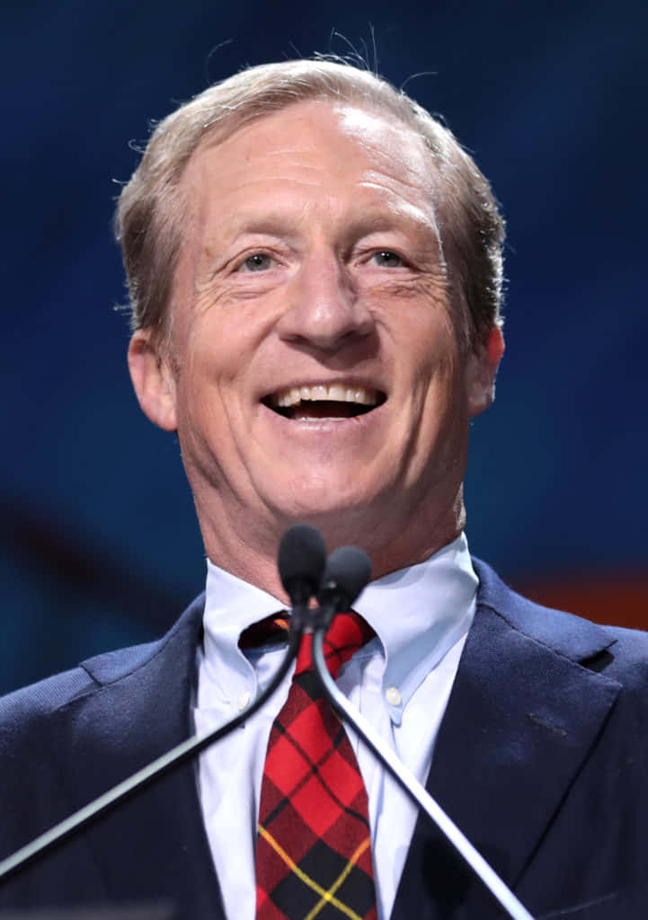 Tom Steyer Smiling Background