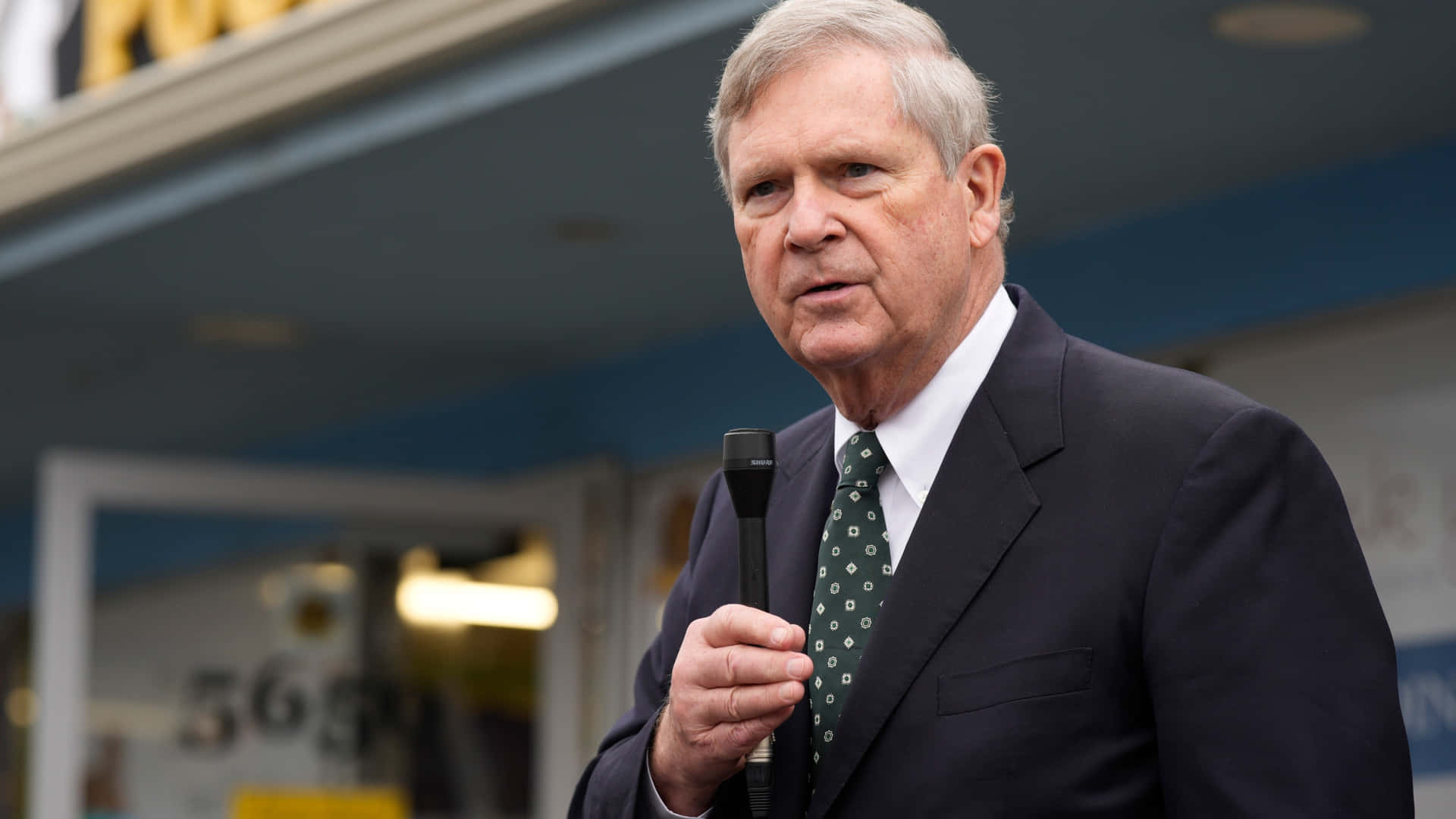 Tom Vilsack Speaks During A Press Conference