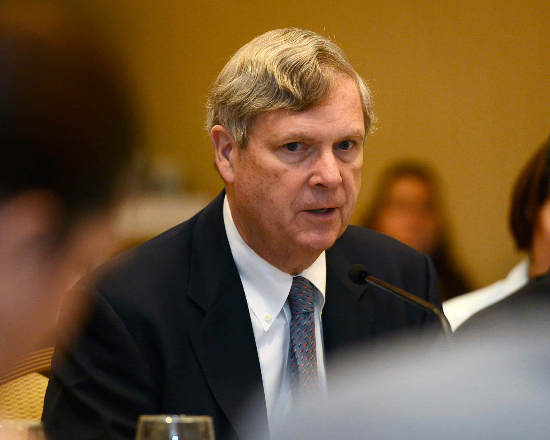 Tom Vilsack With Serious Expression
