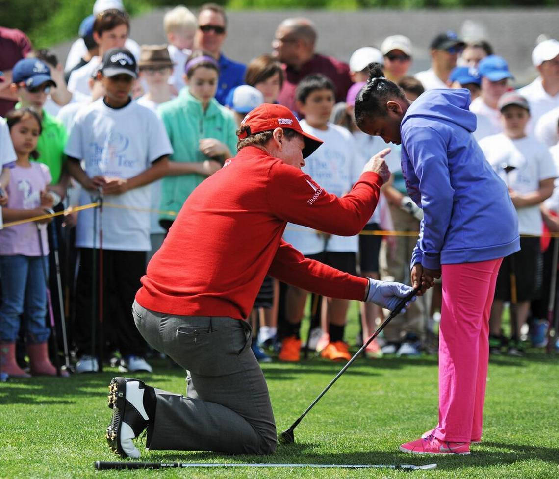 Tom Watson Teaching A Girl Background