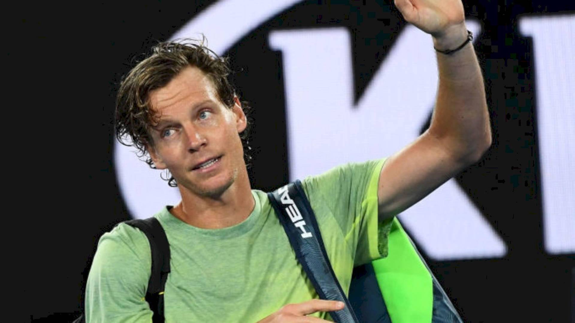 Tomas Berdych Looking At Someone