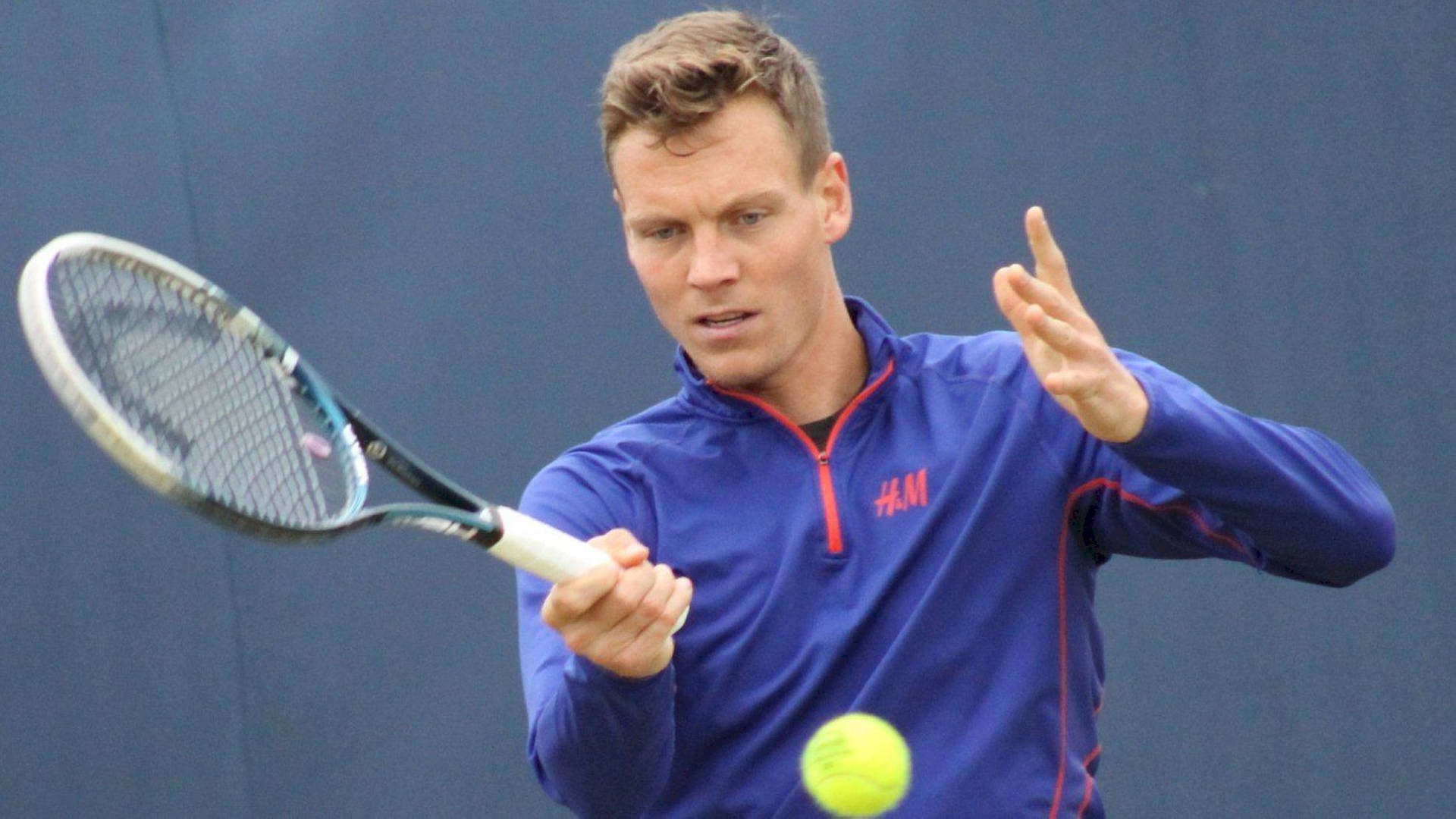 Tomas Berdych Serious Face Background