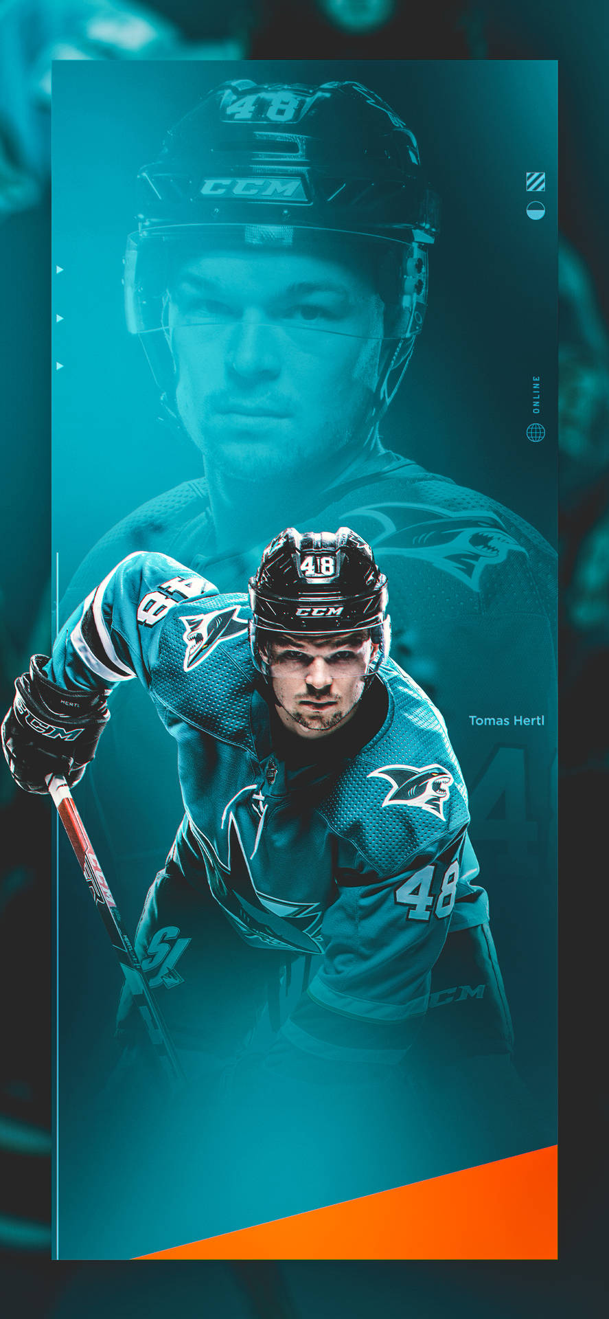 Tomas Hertl In Action Background