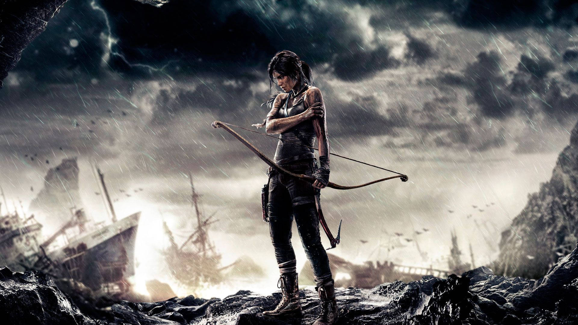 Tomb Raider Dark Sea Hd Background