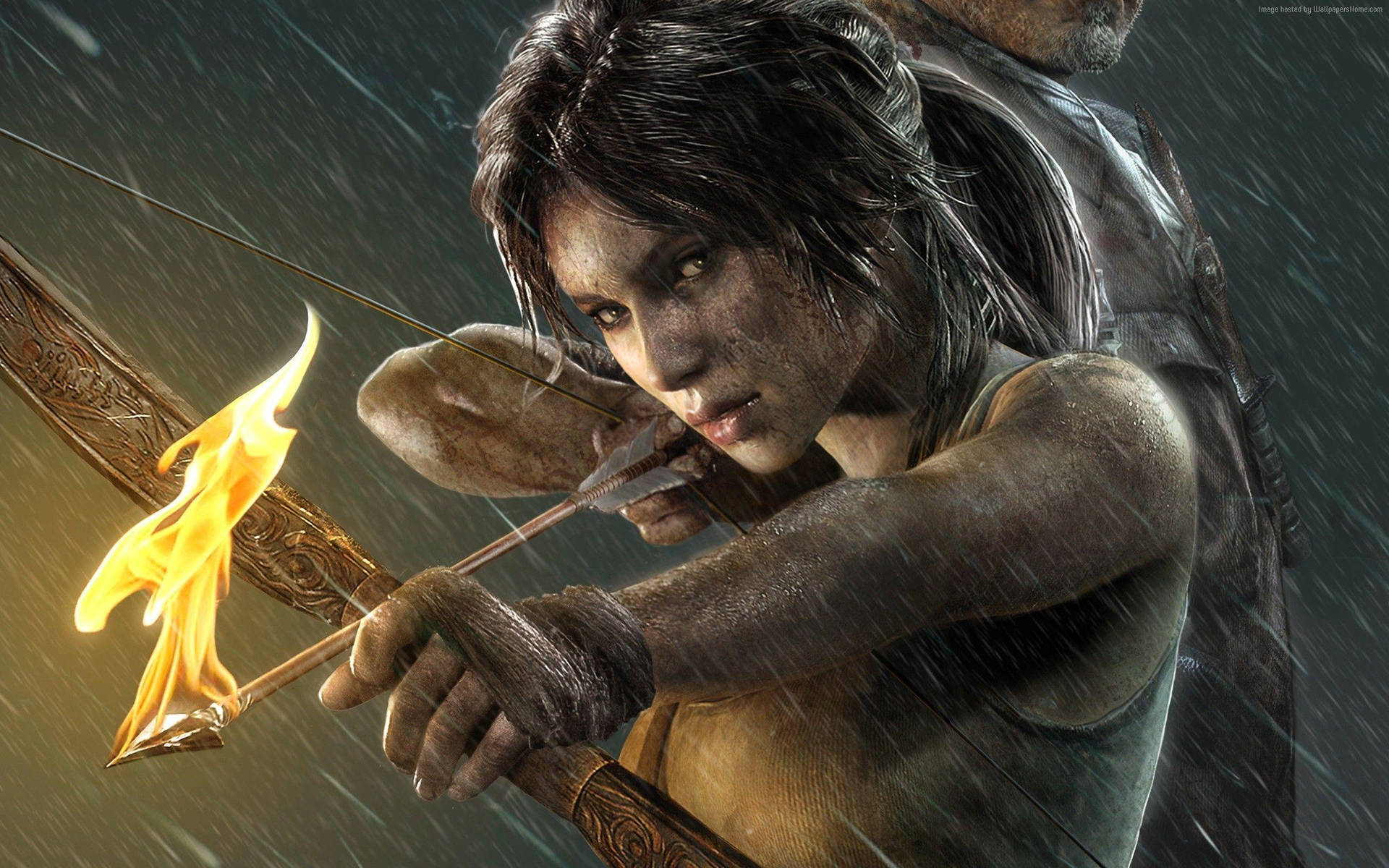 Tomb Raider Game Lara Croft Fiery Arrow