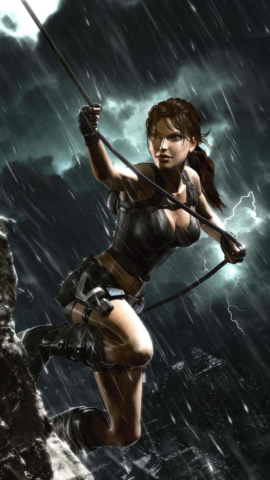 Tomb Raider Phone Rope Background