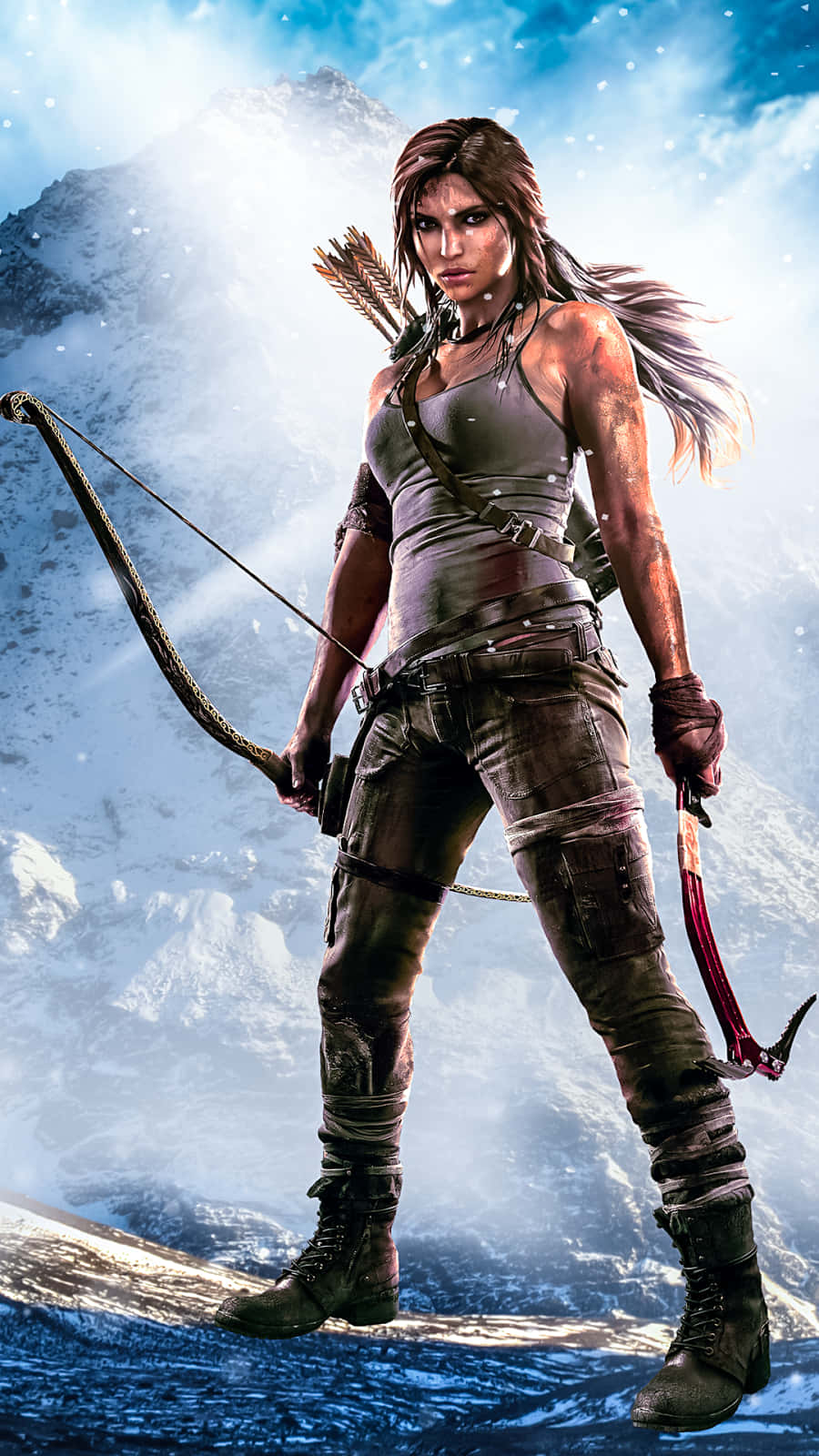 Tomb Raider Phone Vector Background