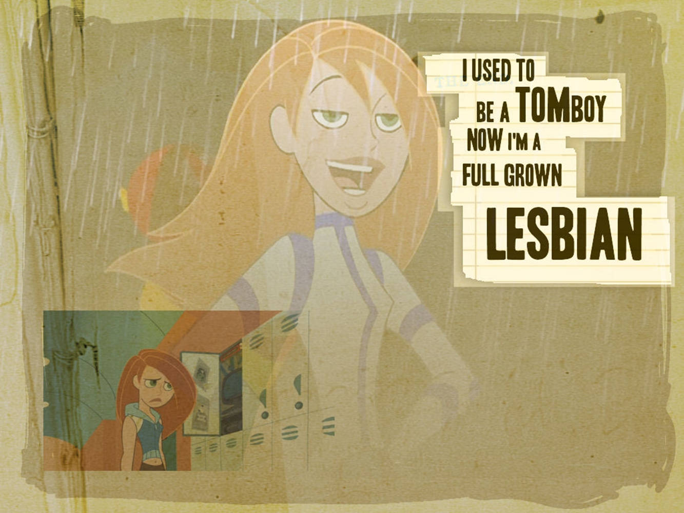 Tomboy Aesthetic Kim Possible Quote Background