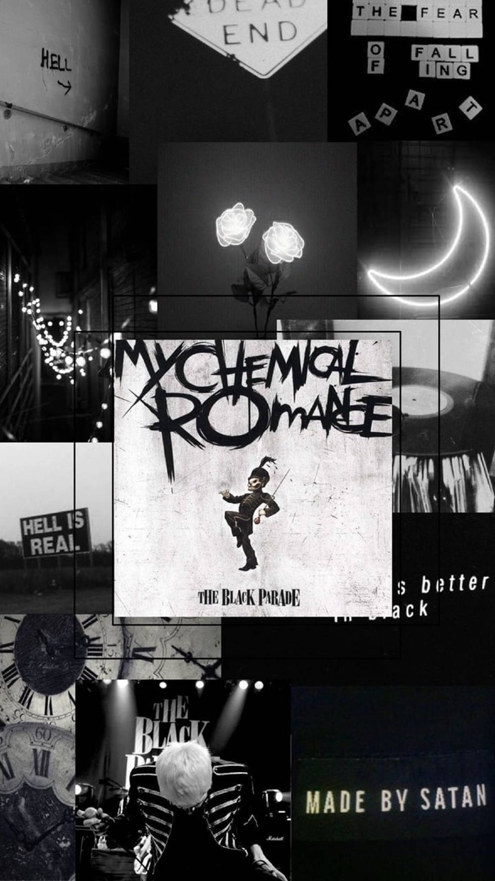 Tomboy Aesthetic My Chemical Romance Collage Background