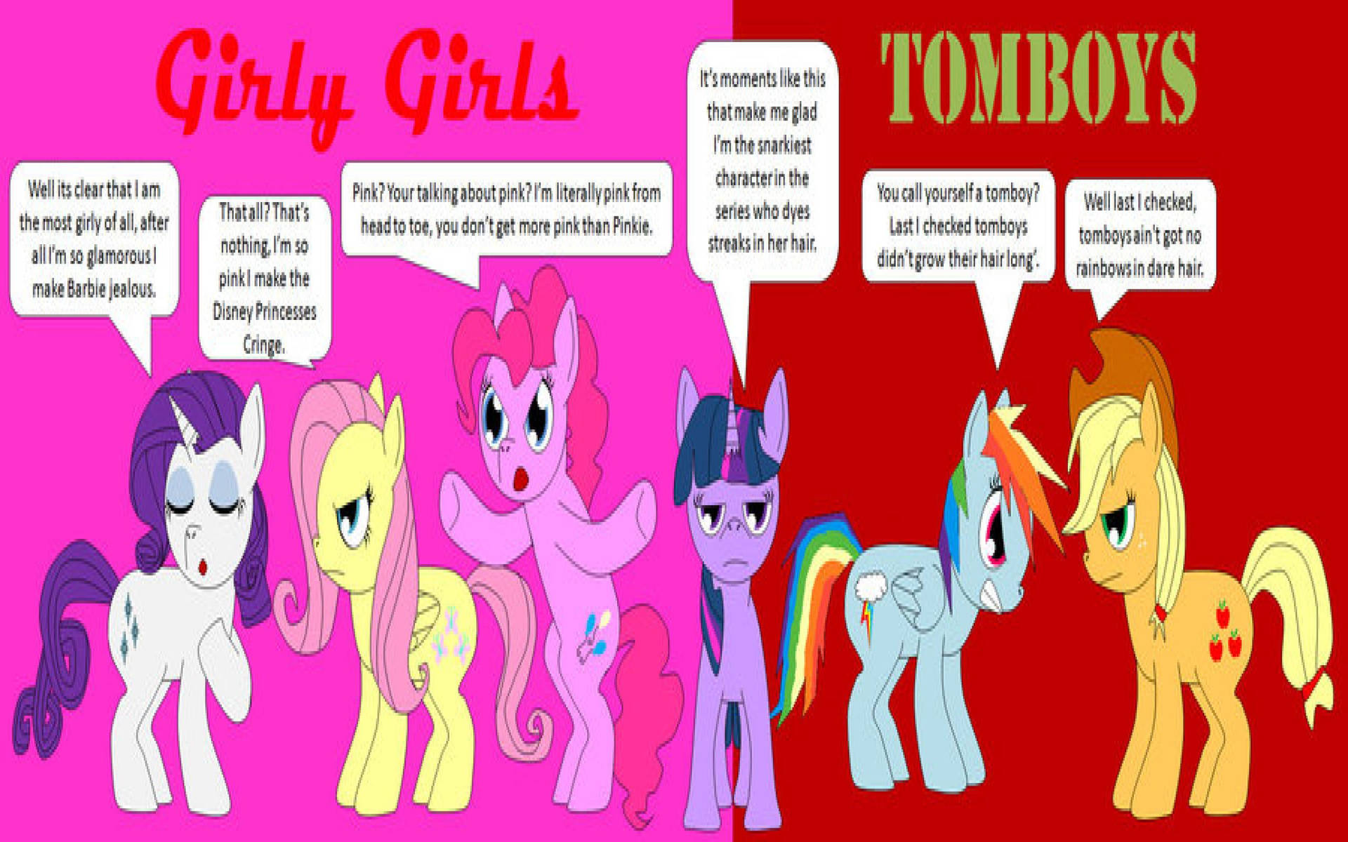 Tomboy Aesthetic Ponies Background