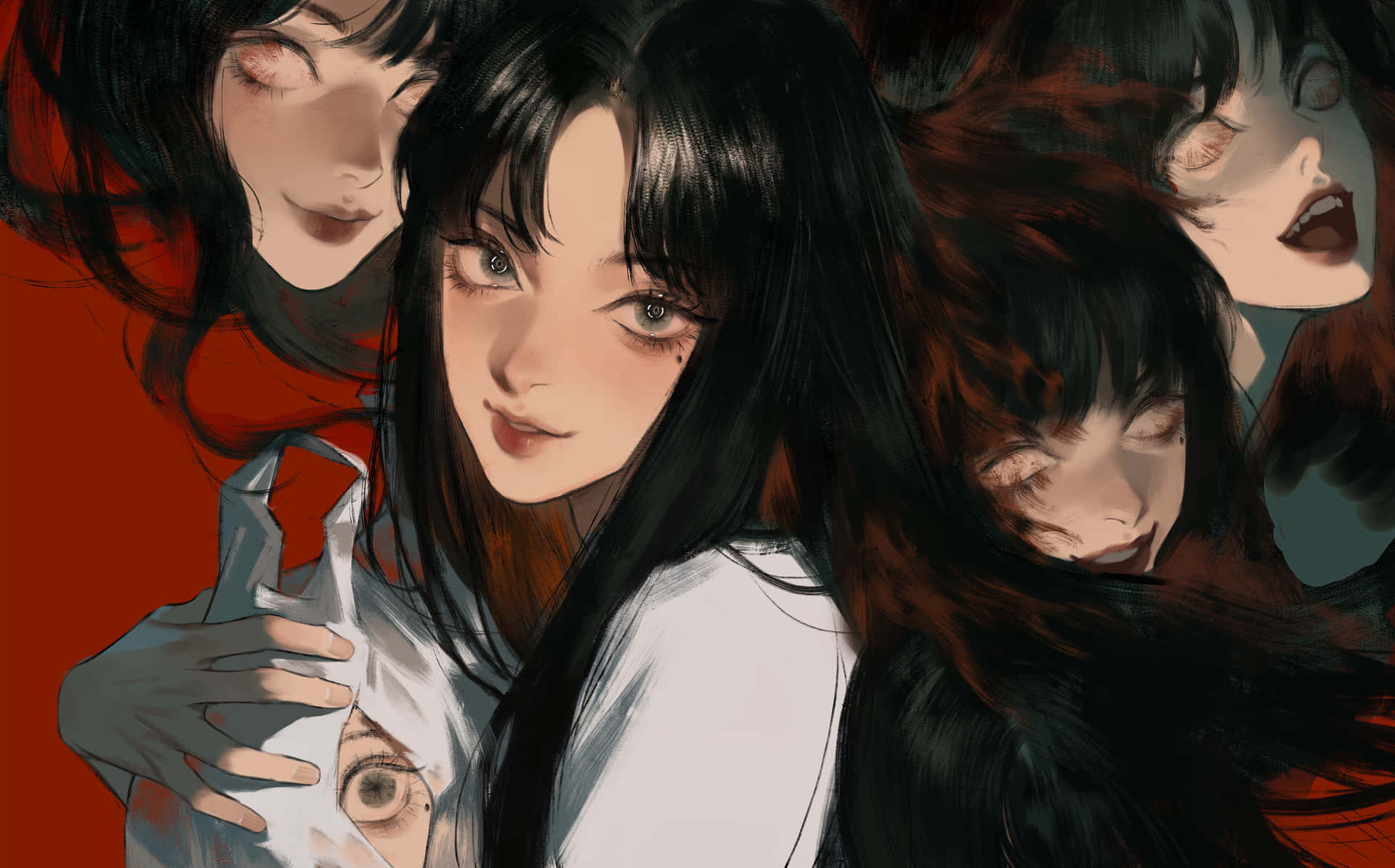 Tomie And Other Girls Background