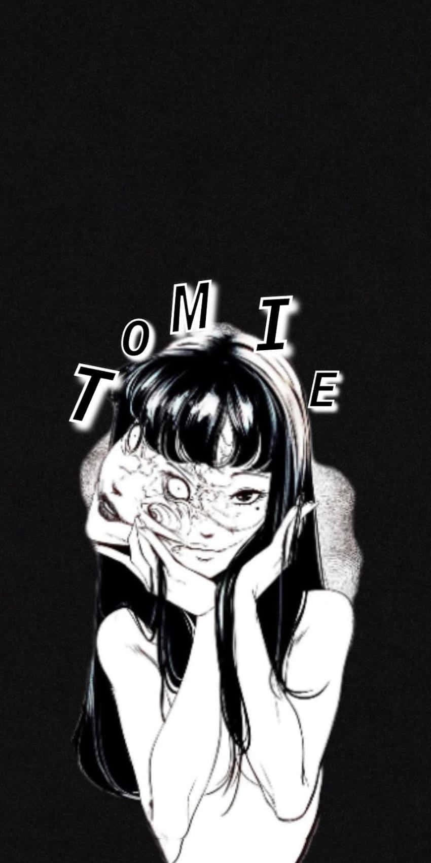 Tomie's Dark And Mysterious Beauty Background